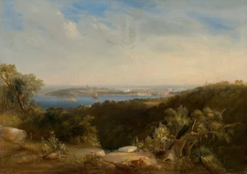 Vue du port de Sydney montrant Sydney Cove